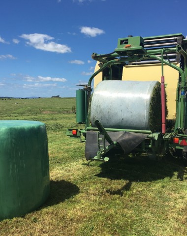 bale wrapping machine